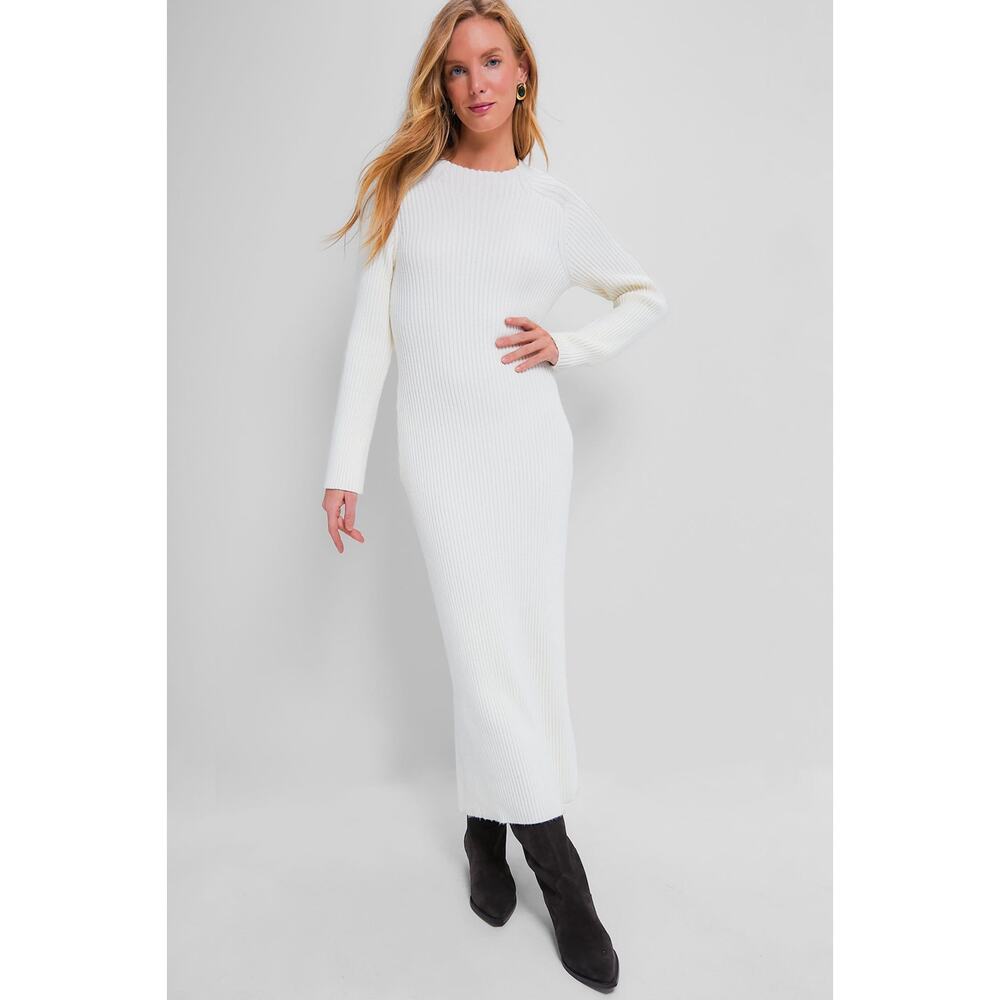Tuckernuck White Ribbed Knit Dress